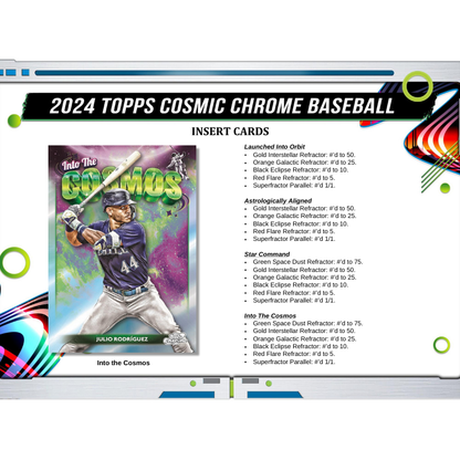 2024 Topps Cosmic Chrome Baseball Hobby Box