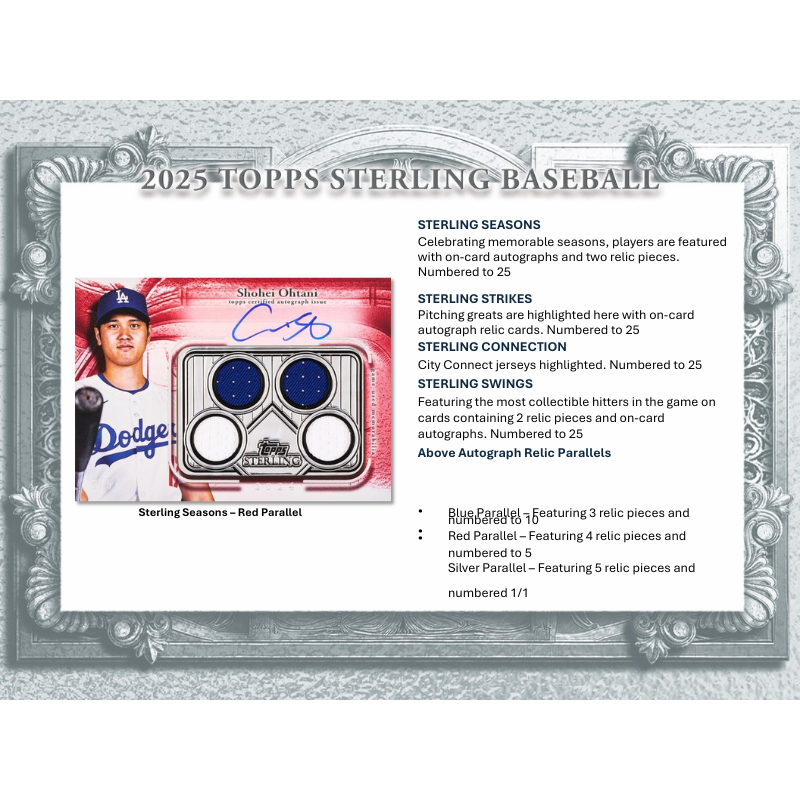 2025 Topps Sterling Baseball Hobby Box