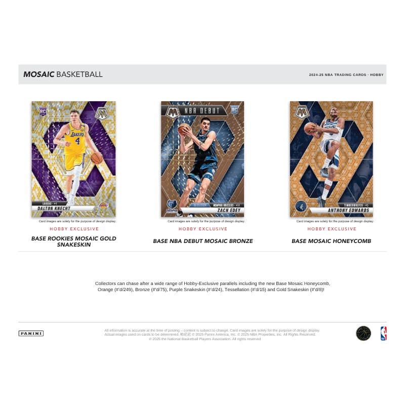 2024/25 Panini Mosaic Basketball Hobby Box